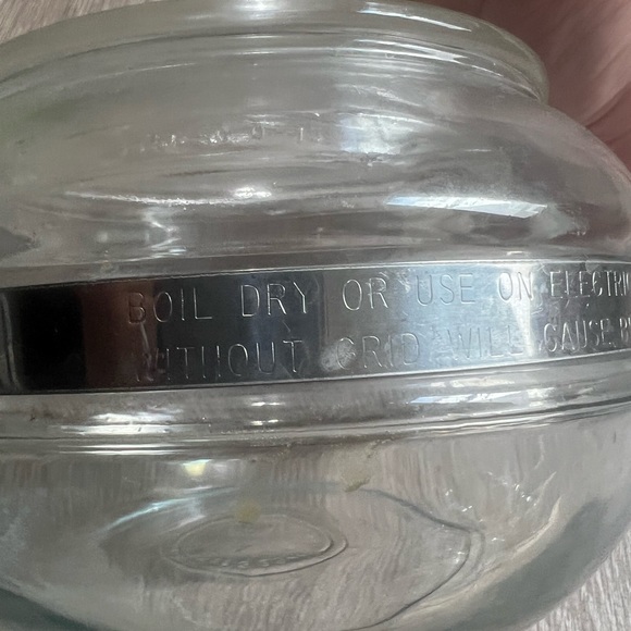 Vintage Pyrex Clear Glass Tea Kettle - Picture 3 of 6